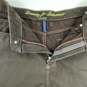 TOMMY BAHAMA CLASSIC Fit Dark Brown Jeans Men Size 38 x 30 Premium Soft Denim